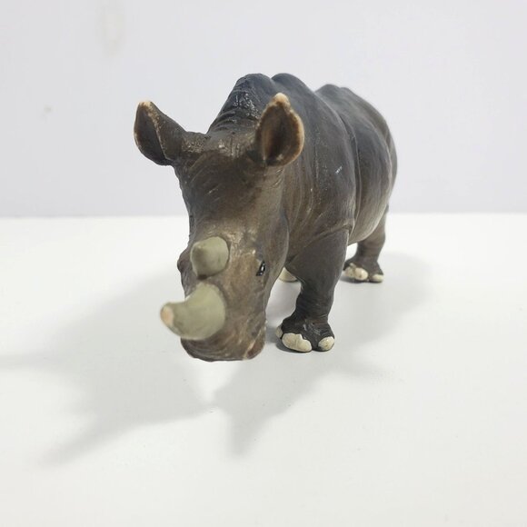 Safari Ltd White Rhino Mom & Baby 1996 Figure Lot - Picture 11 of 16